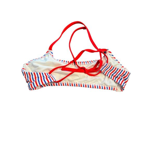 Target women’s stripe swimsuit top size D/DD - Picture 3 of 4